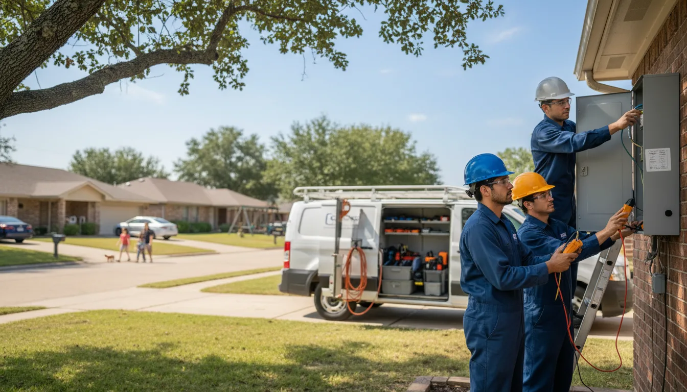 Certified electrician providing emergency electrical services in Selma, IA